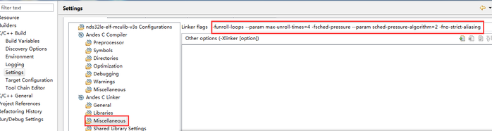 Build settings-linker-Micesllaneous.png